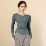 Спортивный костюм, лонгслив для спортзала для тренировок, быстросохнущая одежда для йоги, популярно в интернете, для бега