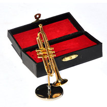 Mini-trunk instrument model swing piece copper small musical instrument household instrument crafts doll accessories