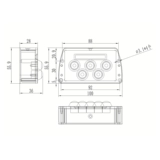 KYC-BT Бесщеточный двигатель PWM Регулирующая коробка управления CNC Металлическая водонепроницаемая коробка управления Три передачи с обратным пультом дистанционного управления