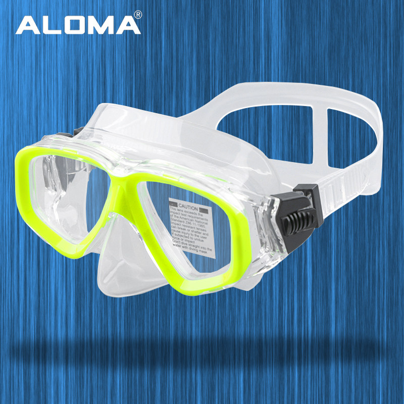 HD transparent anti-fog diving suction mask goggles adult swimming glasses snorkeling mirror can be equipped with myopia