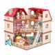 Children's Play House Villa Set Toy Forest Animal Family Figurines Girl's Play House Toy Model