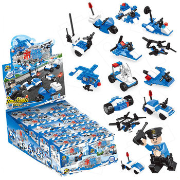 Compatible with Legea Small Building Blocks, City Police Series Children's Toys for Boys, Small Particle Assembly, Small Box Gift