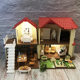 Forest Animal Family Children's Pretend Play Simulation Villa Set Assembled Castle Light House Toy Gift Box