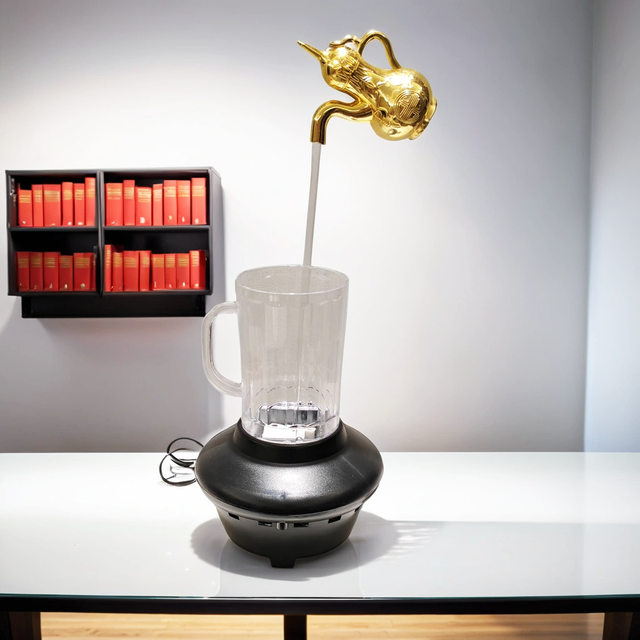 Tiktok New Creative Magic Floating Water Feature Circulating Faucet Fountain Entrance Wealth-Attracting Magic Toy