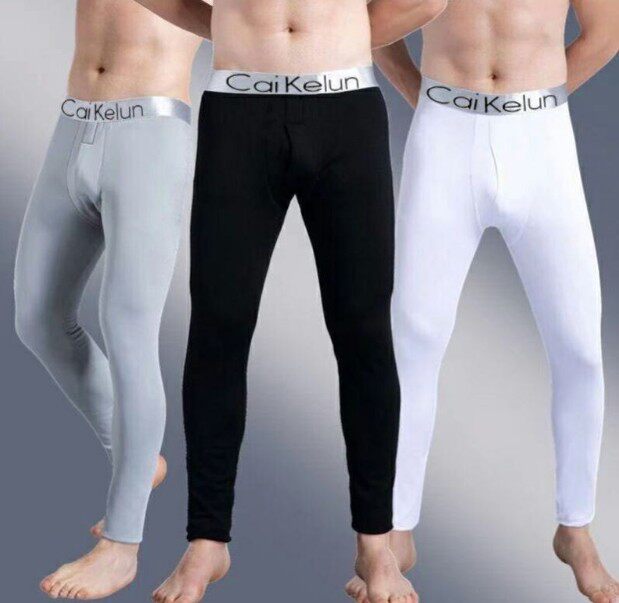 Big boy Junior High School High School students comfortable skin-friendly high-spring autumn and winter warm winter thick men plus fat plus size sanitary pants