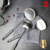 Đức inox 304 thìa thìa súp chống vảy dụng cụ nhà bếp xẻng xẻng một tay cầm dài chiên dày muỗng xào - Phòng bếp chảo dùng cho bếp từ Phòng bếp