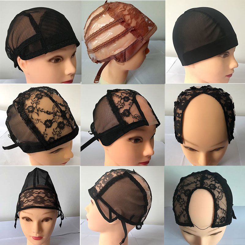 Wig net cap headgear elastic hair net lace net U-part wig cap mesh bottom cap skin wholesale factory direct sales