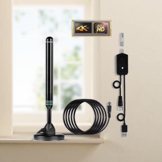 Columna larga de antena de TV digital terrestre DTMB para visualización de TV gratuita de 8 metros desde el balcón de la ventana en el tercer piso para mejorar la recepción