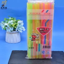 Individually packaged colorful straws artistic straws health and hygiene takeaway packaging