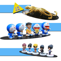 Cartoon anime ornaments car anti-skid mat car dashboard leopard car large sticky perfume non-slip mat