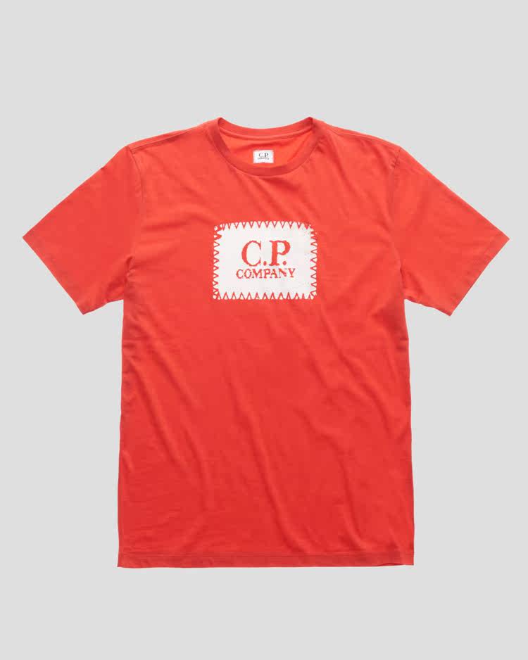 CP 19SS TS042 Label Print T-Shirt TOPSTONEY Collar Print T-Shirt