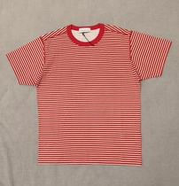 19SS 233X9 MARINA T-SHIRT TOPSTONEY pigment print stripe T-SHIRT