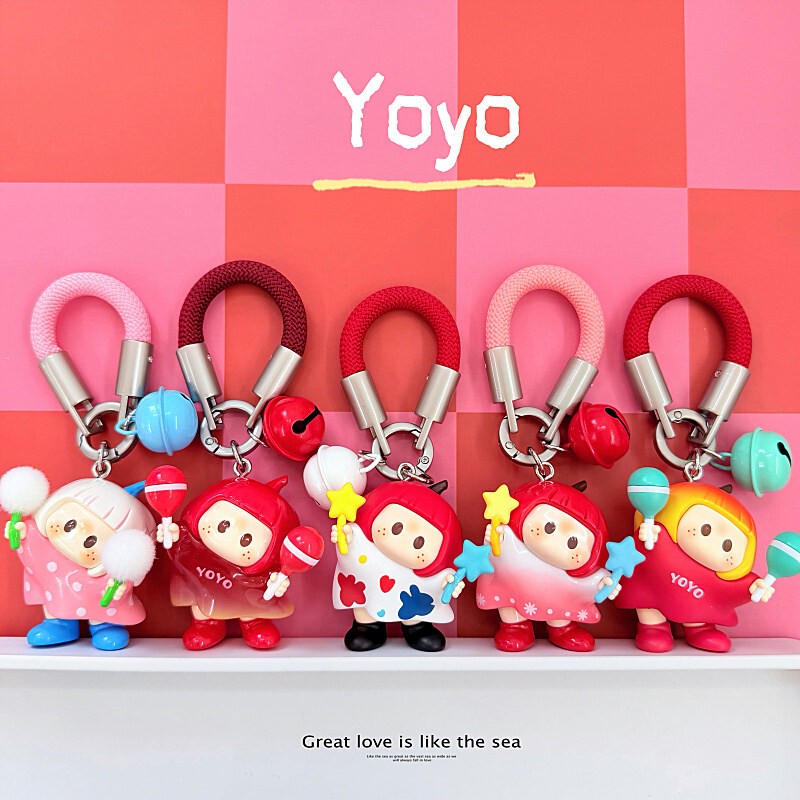 Authentic Yoyo Multifunctional High-End Car Keychain Dopamine-Colored Anti-Loss Exquisite Phone and Backpack Accessory Authentic Yoyo Multifunctional High-End Car Keychain Dopamine-Colored Anti-Loss Exquisite Phone and Backpack Accessory