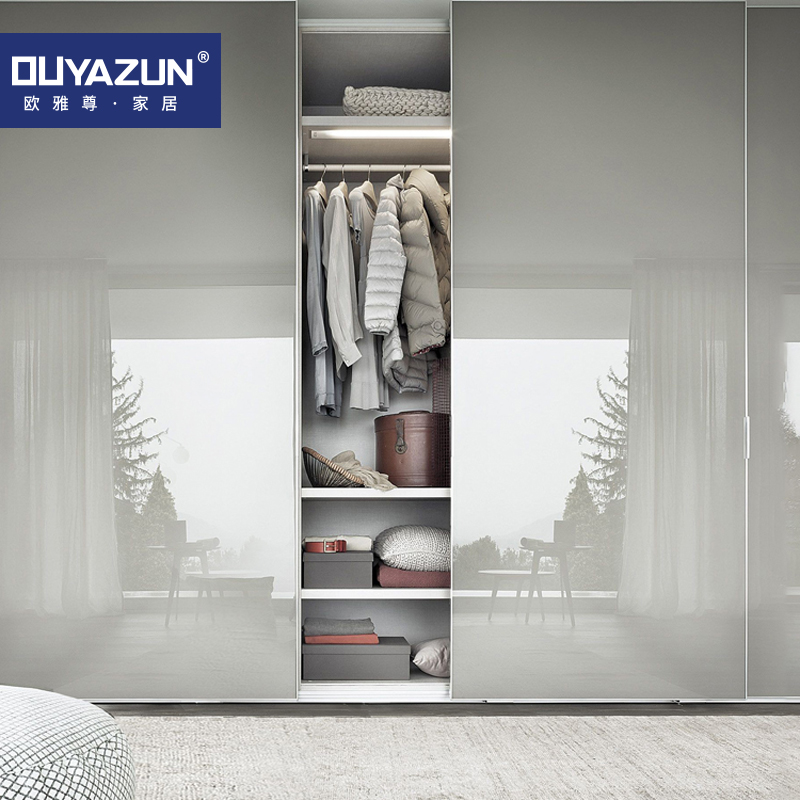 Ou Yazun simple modern overall wardrobe custom one door to the top bedroom cloakroom wardrobe whole house furniture custom