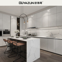  Ouya Zun Nakajima Taiwan kitchen decoration custom overall cabinet Marble countertop open kitchen cabinet household economy