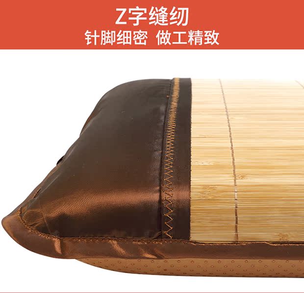 Huang Gulinwen gối tre mùa hè tre mat gối khăn gối đơn mat gối gối đặt thảm tre tự nhiên - Gối trường hợp gối đôi
