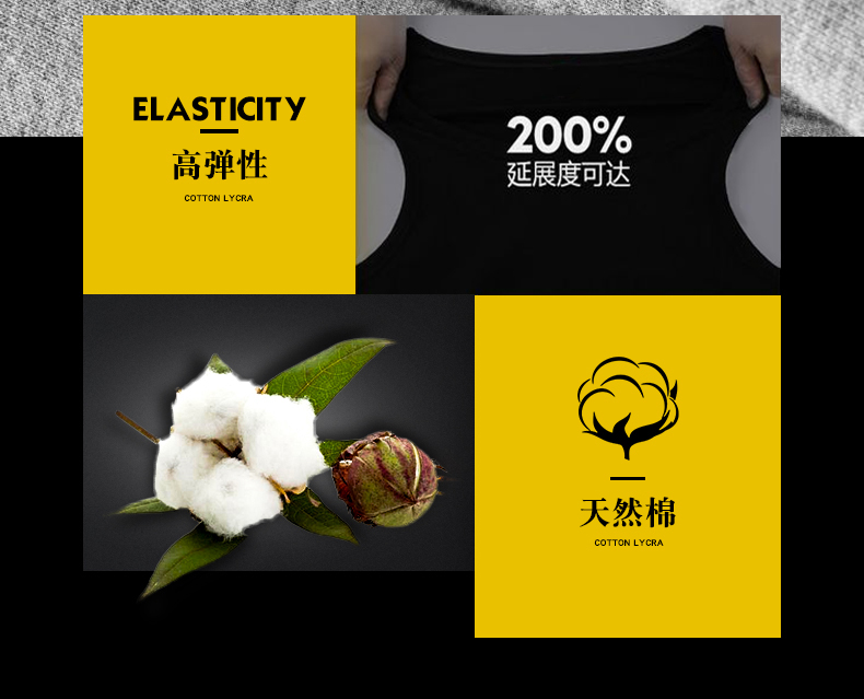 Áo thun cotton cổ dày cạp cao Áo thun mỏng tay dài cho nam quần áo bó sát bên ngoài mặc một đống mùa thu đơn giản áo thun 3 lỗ nam