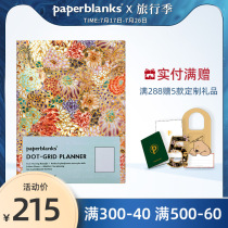 paperblanks flagship store Dot matrix series Hand book Hand book Notebook diary Student schedule book Gift multi-function tool ruler Safaviorilla Black Morocco
