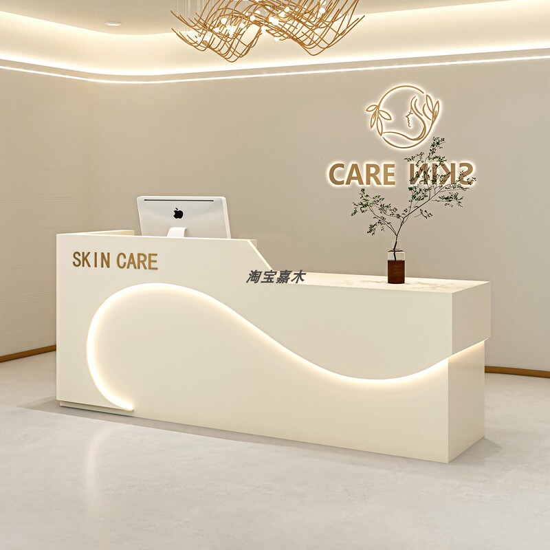 Simple Modern Beauty Salon Cashier Counter, Clothing Store, Nail Salon, Barber Shop, Bar Counter, Yoga Studio, Company Front Desk Reception Desk Simple Modern Beauty Salon Cashier Counter, Clothing Store, Nail Salon, Barber Shop, Bar Counter, Yoga Studio, Company Front Desk Reception Desk