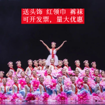 The 11th XXIX Lotus Style Growing up in the arms of the motherland chorus dance girl performing clothes pork dress
