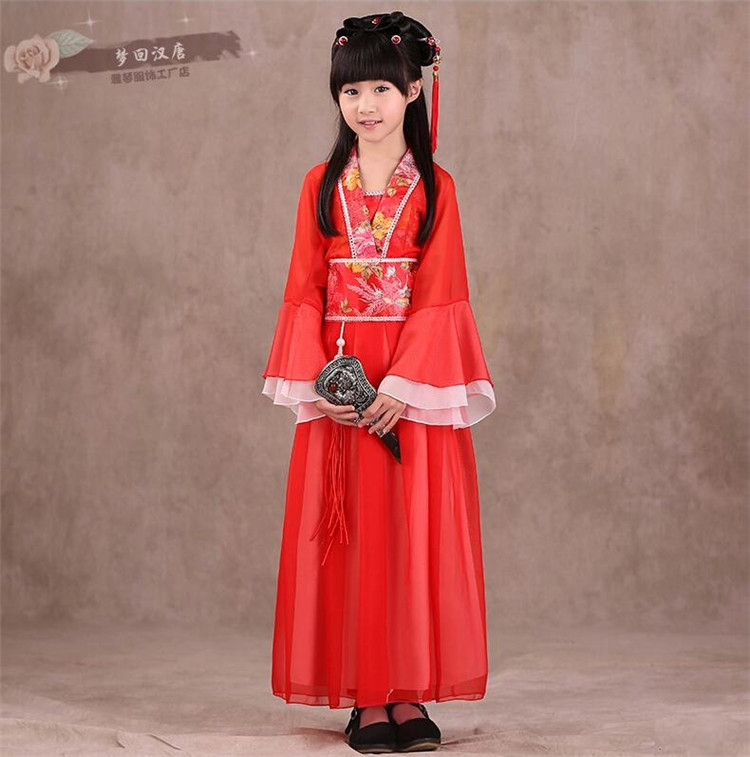 Trang phục trẻ em cổ tích trang phục bé gái công chúa váy bé gái Hanfu trang phục biểu diễn guzheng chụp ảnh khiêu vũ trang phục shop quần áo trẻ em đẹp