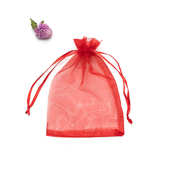 Pure color pearl yarn bag jewelry hand decoration packaging bag happy candy bundle pocket small sample gift trial bag drawstring