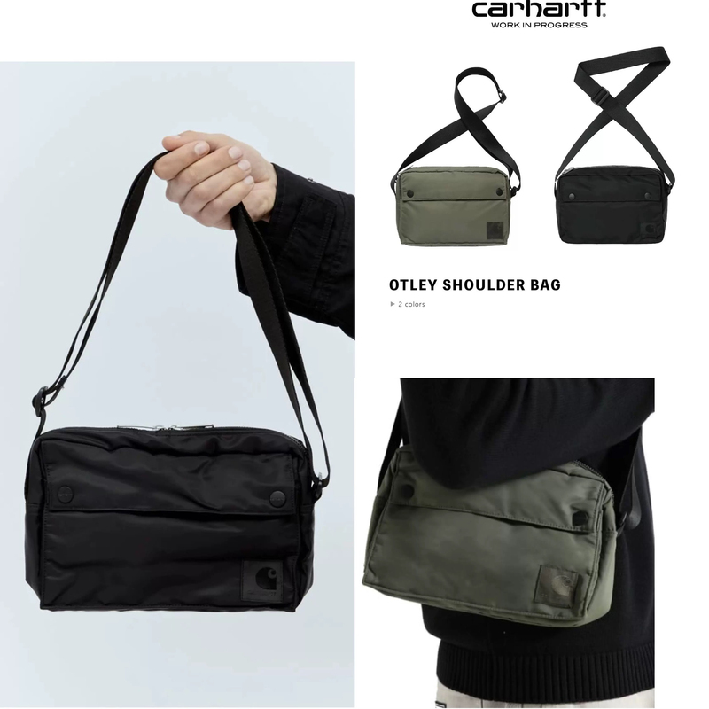 American Street Style Carhartt Wip Crossbody Bag Japanese Workwear Style Casual Commuter Nylon Shoulder Bag