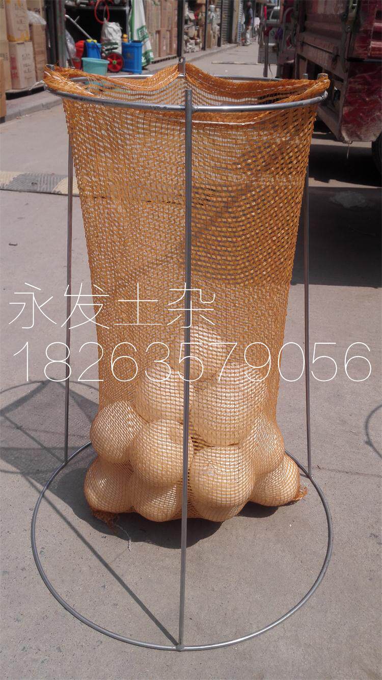 Wholesale Fruit Vegetable Woven Bag Rack Mesh Bag Round Woven Mesh Eyebag Onion Bag Rack Cabbage Cornstick Potato