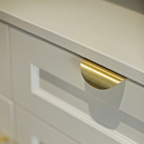 To The Supper Home New Product Minimalist Brass Closet Wardrobe Door Handle Nordic Modern Ins Wind Drawer Handle