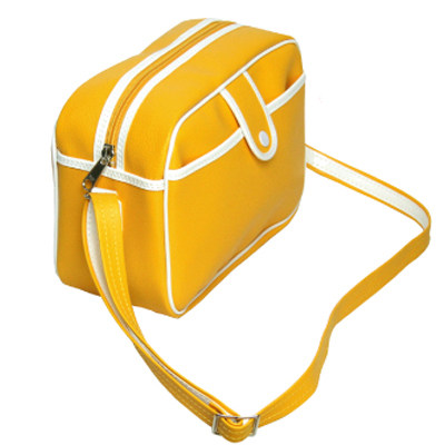 Cute to go to school kindergarten uniform with yellow bag inclined satchel lengthened hold baby bag adult can back