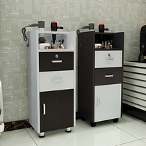Barber shop Hair salon Mirror table Tool cabinet Tool car Hair product display cabinet Beauty hair cart Wooden cabinet