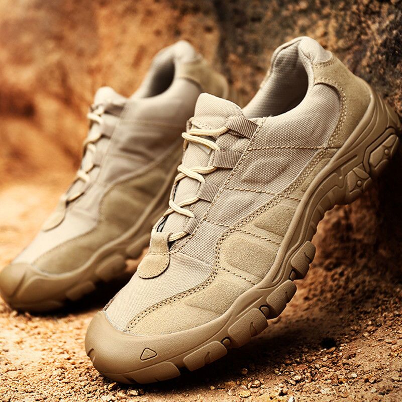 Western Regions Camel and Wolf off-road men's shoes outdoor leisure non-slip wear-resistant hiking shoes breathable waterproof running shoes