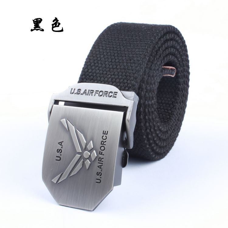 Air Force New Canvas Belt Men Quần dày dệt thường Quần dày Thắt lưng dài - Thắt lưng dây nịt bụng