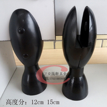 Public toilet door guard interval hardware accessories Service area toilet bracket support foot foot seat Plastic black