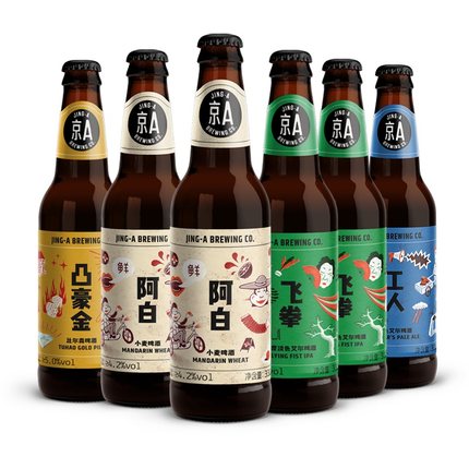 【嘉士伯】京A系列小麦啤酒330ml*6瓶