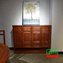 Pineapple Gree Wood Chinese style flower shoe cabinet rosewood three door four door shoe rack mahogany furniture locker all solid solid wood