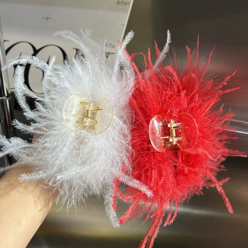 Брендовая заколка для волос, заколка-крабик, аксессуар для волос, акула, страус, изысканный стиль