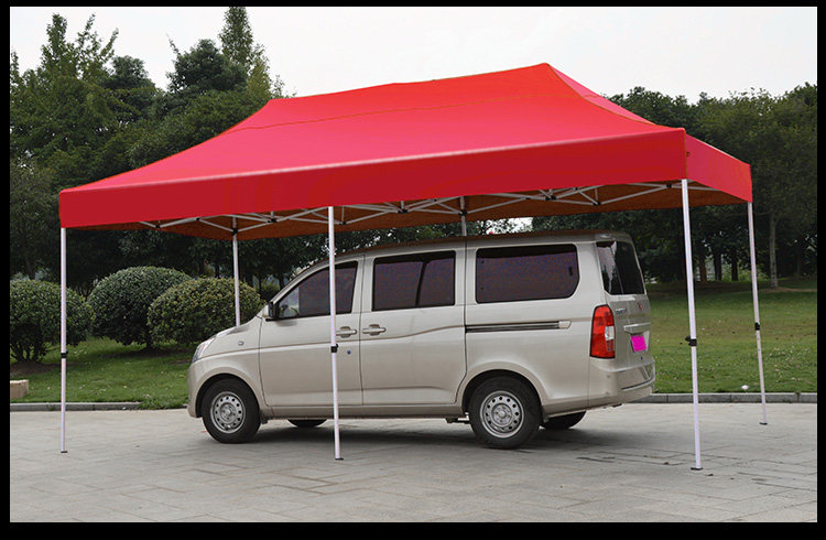 Large canopy awning stall four-corner tent outdoor courtyard small car shed telescopic folding four-legged umbrella campaign advertising