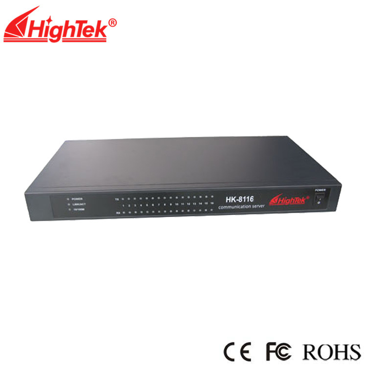 RS232 to TCPIP serial server 16 channels 485 422 to Ethernet communication server HK-8116