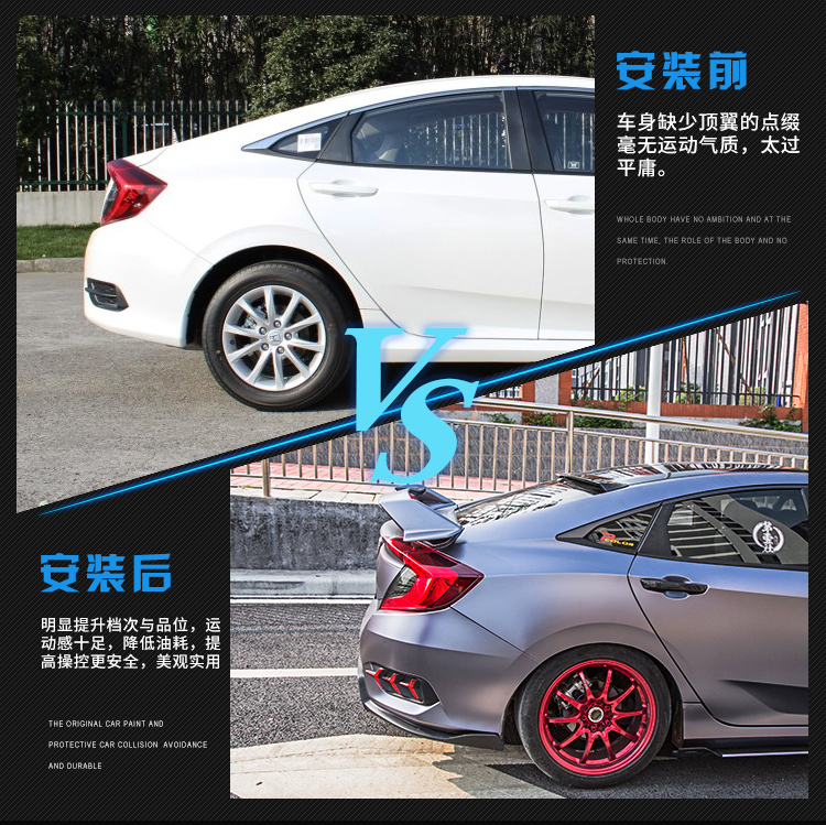 Mười thế hệ của cánh hàng đầu của Civic 10 thế hệ của 16 chiếc mới cánh lướt gió civic