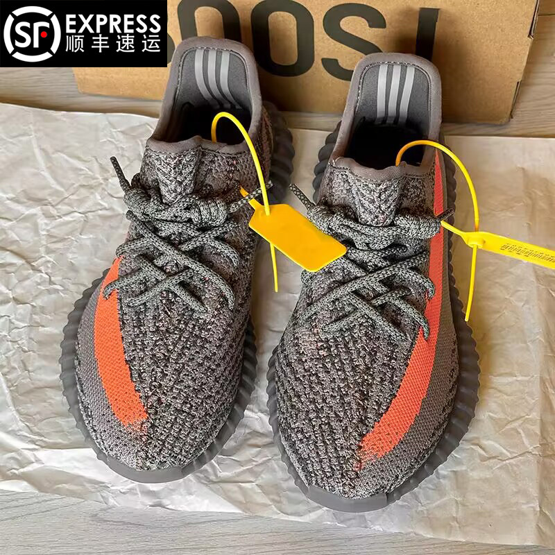 Yezi Yeezy 350 Gray-Orange Starry Sky Sneakers for Men and Women, 2025 Summer New Breathable Sports Shoes Yezi Yeezy 350 Gray-Orange Starry Sky Sneakers for Men and Women, 2025 Summer New Breathable Sports Shoes