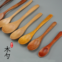 Wooden spoons Household spoons Spoons Japanese long handle Mixing spoons Honey spoons Dessert spoons Ice cream spoons