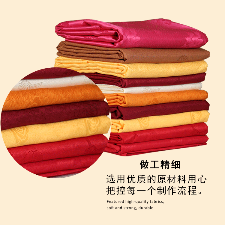 Dày jacquard khách sạn khăn trải bàn nhà hàng nhà hàng tiệc khăn trải bàn tùy chỉnh vuông tròn nhà khăn trải bàn vải khăn trải bàn tết