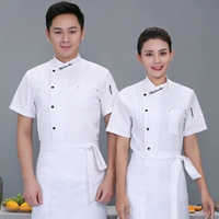 Белый фартук, английский, короткий рукав