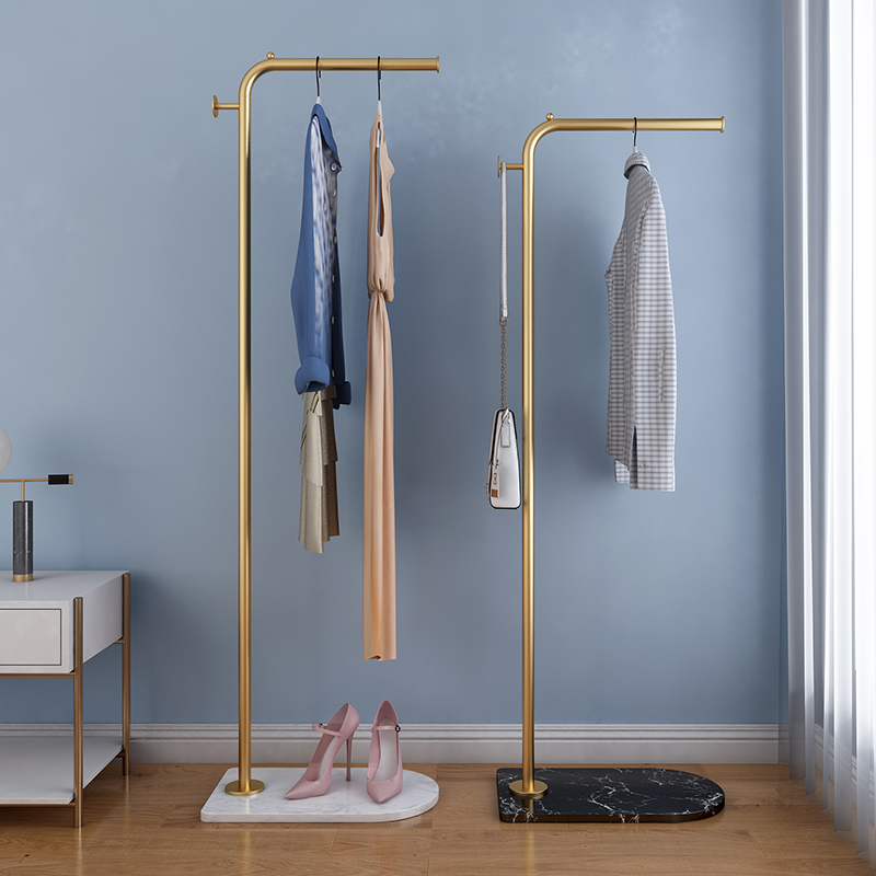 Home Standing Light Lavish Hanging Hanger Ground Floor Bedroom Mesh Red Simple Cloister Frame Living Room Wall Corner Rod Style Clothes Rack