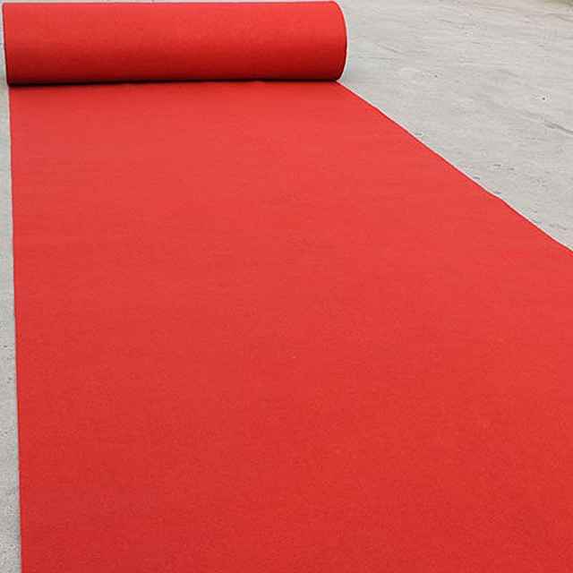 Plastic Red Carpet Wedding Celebration Red Carpet Exhibition Red Carpet Disposable Carpet Red Floor Mat for Wedding