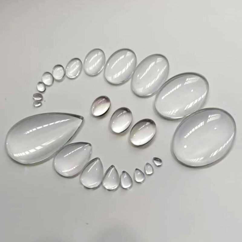 Hot-Selling Artificial Crystal Glass DIY Jewelry Accessories Time Gem Patches Hemispherical Round Oval Water Drop Color Card