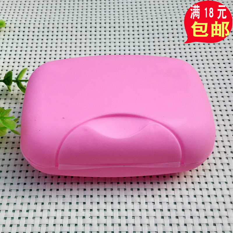 Travel soap box candy ribbon buckle mini soap box creative with lid sealed small soap box waterproof portable
