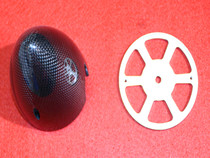 Hot model accessories 1 75 inch 2 5 inch 3 75 inch 4 inch full carbon fiber bullet fairing with aluminum bottom screw