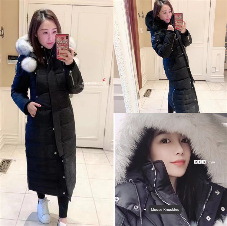Zhang Shaohan kills MOOSE Saskatchewan female scissors quilt slim down jacket Canada